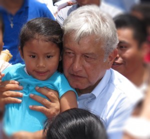 López Obrador en Huatla, Oaxaca