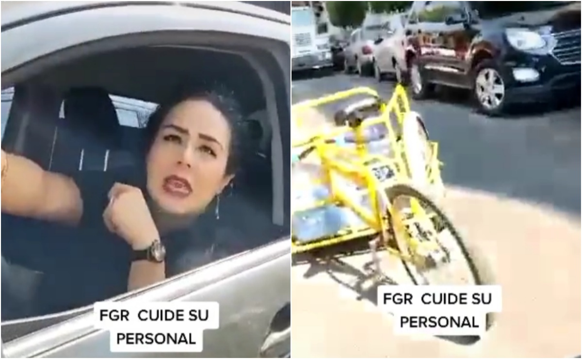 Video Mujer Choca Y Amenaza A Repartidor En Triciclo En Redes La