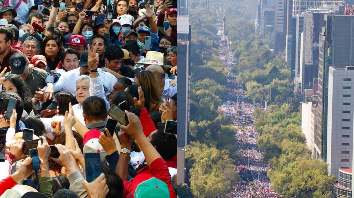 Impresionante Todo Un Xito La Marcha Del Pueblo De La Mano Con Amlo