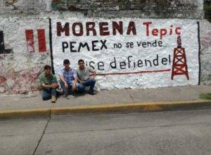 Morena Tepic Nayarit en Defensa del petróleo.