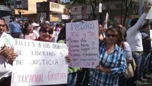 Maestros de Veracruz en rechazo a la Reforma educativa.