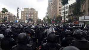 policía federal rse prepara para ejercer represión violenta contra maestros.