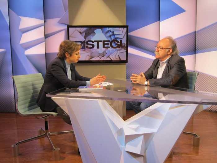 Josep Lluís con Carmen Aristegui 