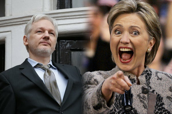 Emociona a Hillary Clinton matar a la gente Julian Assange