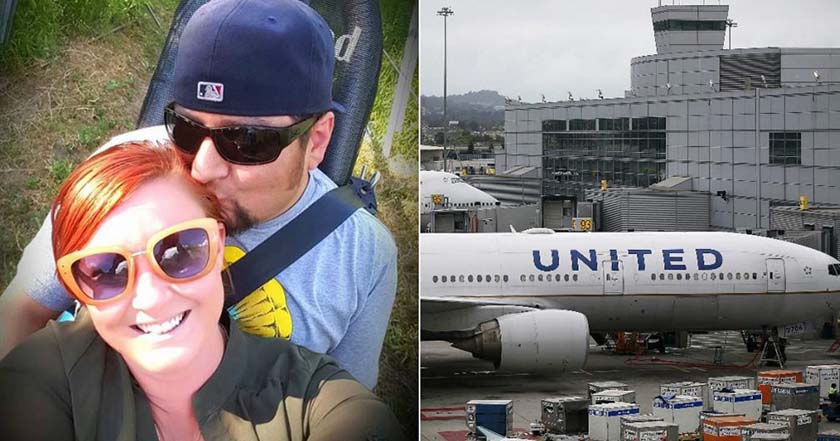 United Airlines expulsa a pareja de recién casados