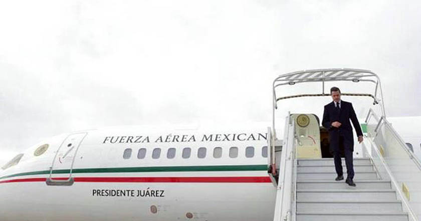 Peña Nieto no se pudo subir al Avión Presidencial por fallas