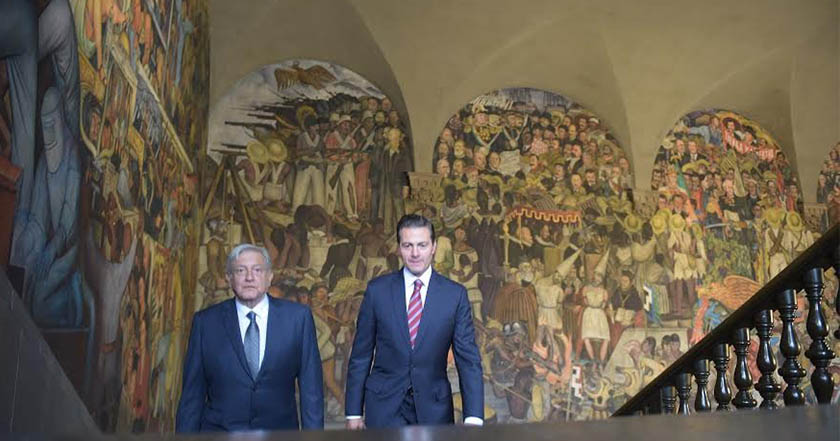 AMLO y Peña Nieto se encuentran de nuevo en Palacio Nacional 2