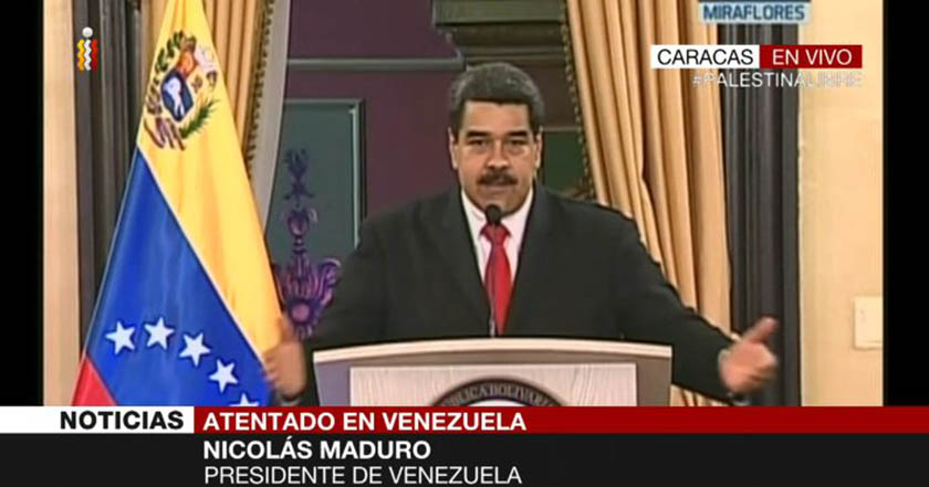 Nicolás Maduro: 'Gobierno de Colombia, detrás del atentado en mi contra'