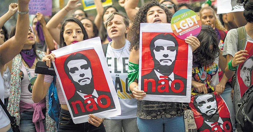 Convocan en México a movilización contra Bolsonaro, candidato de la ultraderecha brasileña