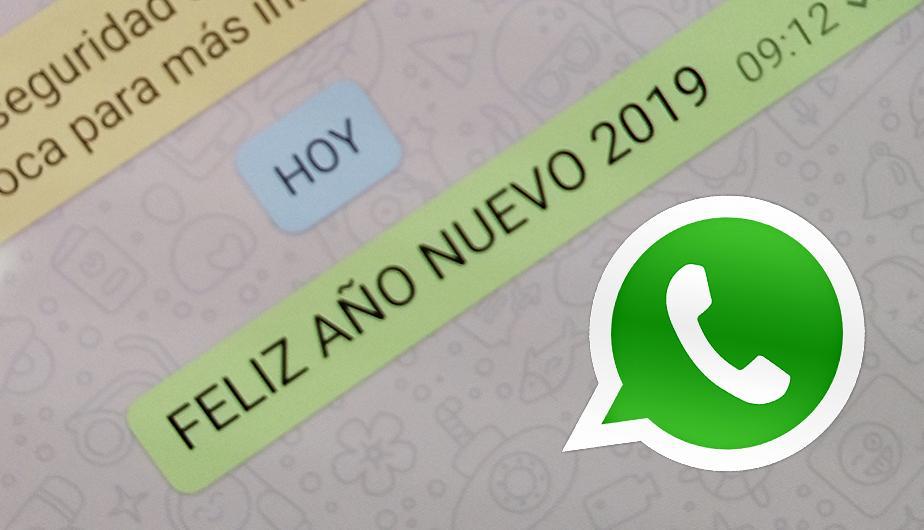 Deséale un feliz Año Nuevo a tus amigos de WhatsApp al mismo tiempo