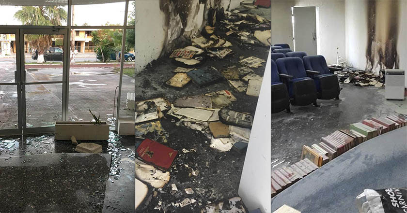 Destruyen ventanas, libros y roban equipo en ataque a biblioteca en Matamoros
