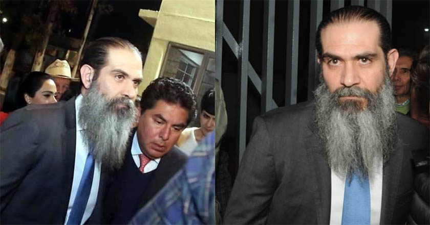 Deja Guillermo Padrés reclusorio con barbas largas y brazalete localizador