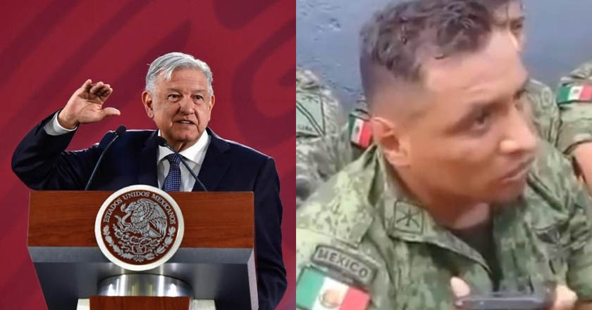 AMLO refrenda su apoyo a militares desarmados en La Huacana