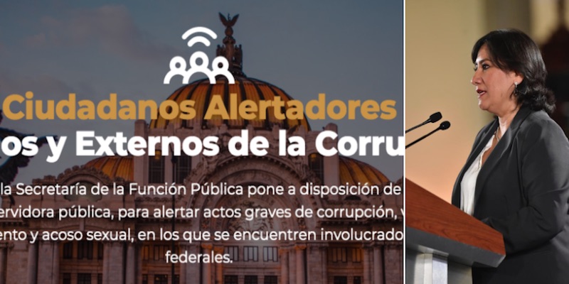 Cartel institucional "Ciudadanos alertadores", campaña para denuncia de corrupción