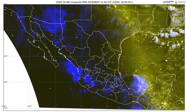 Durante las próximas horas prevén lluvias intensas en Sinaloa, Nayarit, Jalisco, Oaxaca y Chiapas