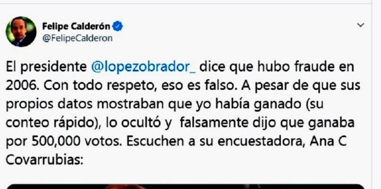 Calderón es tundido en redes