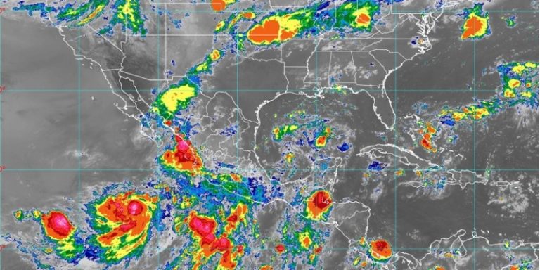 Lluvias, imagen de satelite