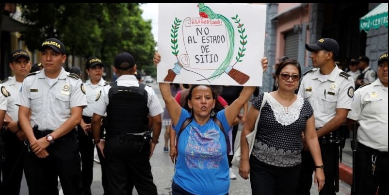 Guatemala contra estado de sitio