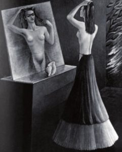 Retrato de Frida frente al espejo (1946)