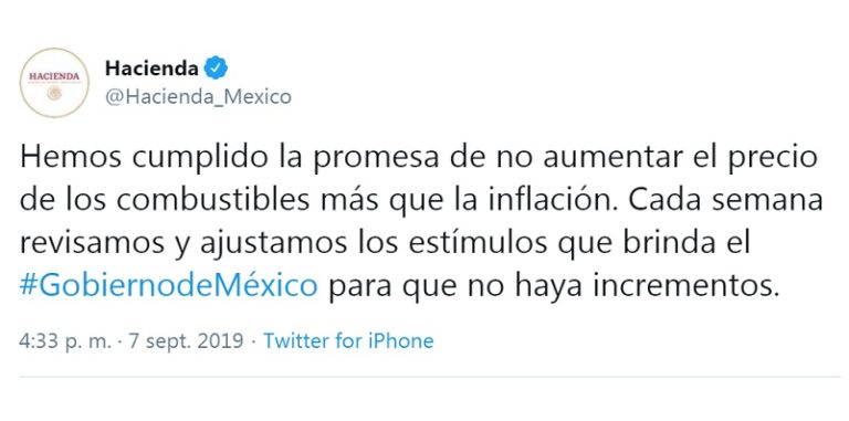 Fake news gasolinazo en México