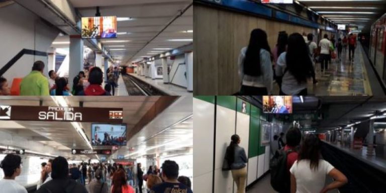 Metro de la CDMX transmite Primer Informe de AMLO en pantallas