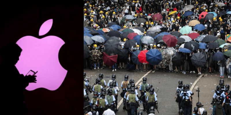 China se va contra Apple por app para rastrear polícias en Hong Kong