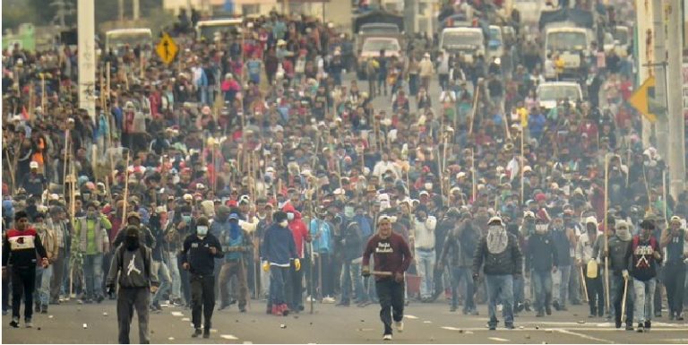 Ecuador en llamas