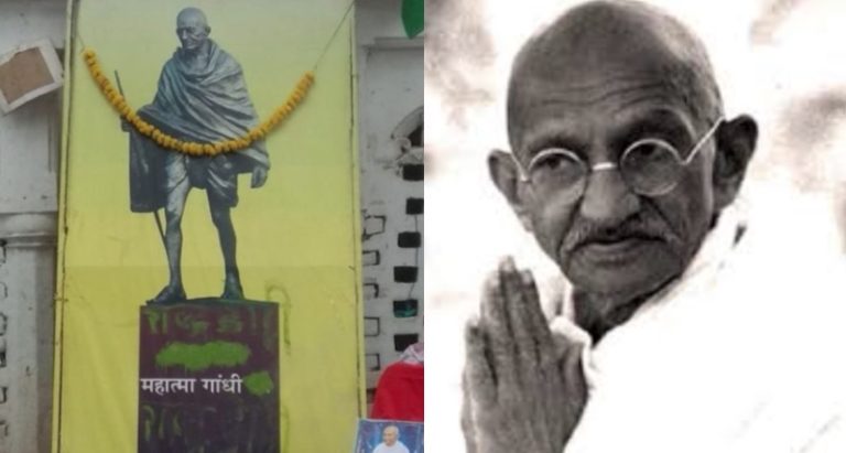 Roban cenizas de Mahatma Gandhi a 150 años de su natalicio