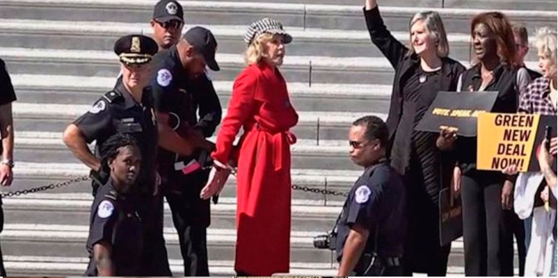 Jane Fonda arrestada por activista climática
