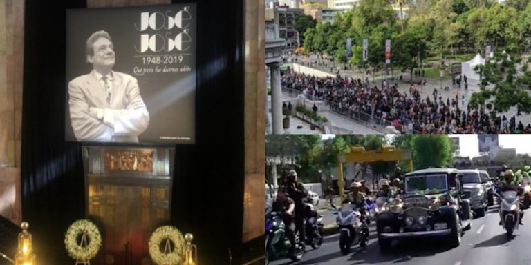 Despiden a José José en calles de la CDMX, en Bellas Artes esperan fans
