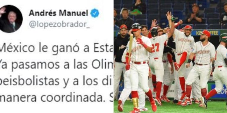 AMLO felicita a equipo olímpico de bésibol