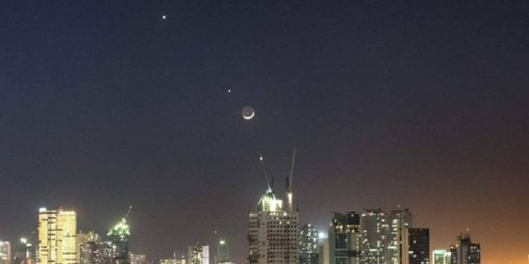 Cielo, 28 de noviembre, conjunción