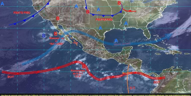 Lluvias puntuales fuertes y nublados