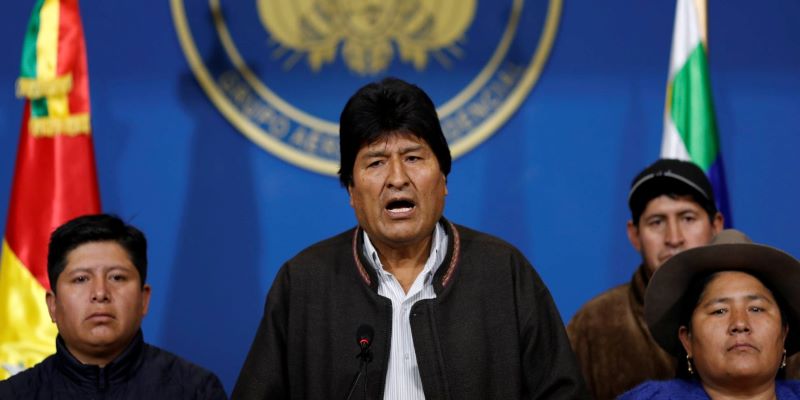 Evo Morales descarta renuncia y llama a nuevas elecciones