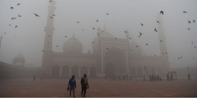 Nueva Delhi bajo nube tóxica