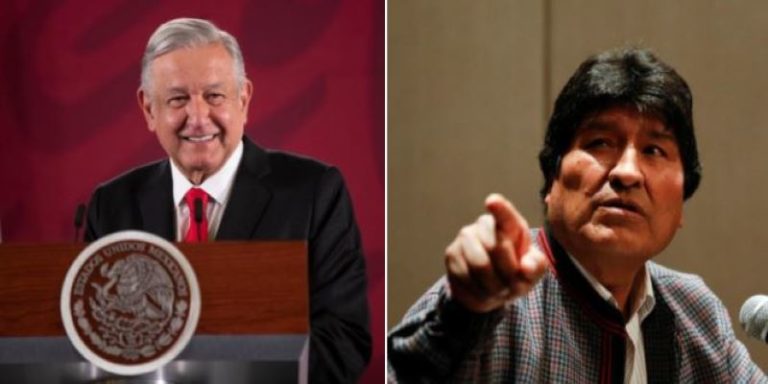 Golpistas muestran carácter violento, Evo Morales se solidariza con AMLO