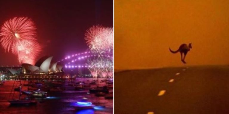 En medio de incendios forestales Australia recibe el 2020