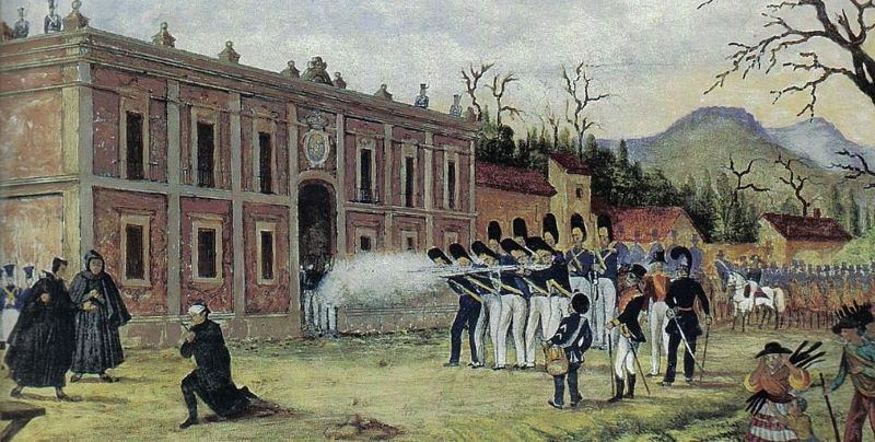 Fusilan en Ecatepec, al siervo de la nación, José María Morelos