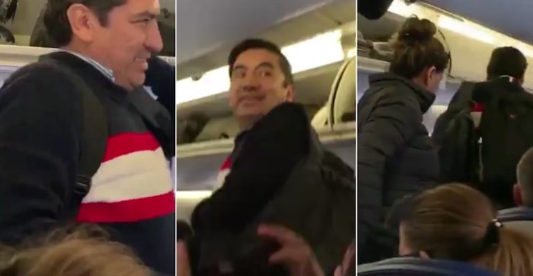 Familia se baja del avión donde viaja AMLO, "por su seguridad", dicen