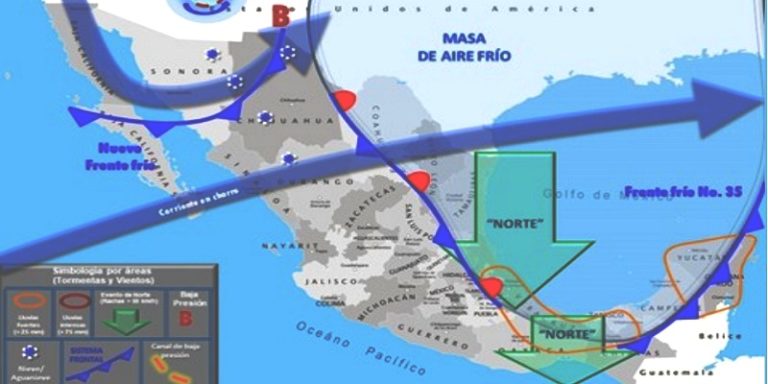 México, clima, 29 de enero, 2020