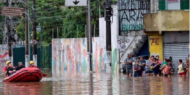 Brasil, inundaciones en Sao Paulo