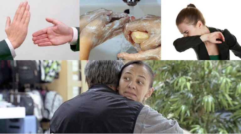 Covid-19: Prevención sin abrazos, ni besos ni saludos de mano