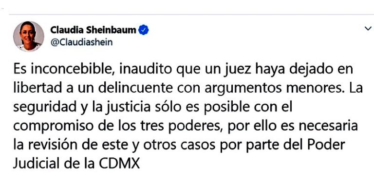 Sheinbaum Twitter