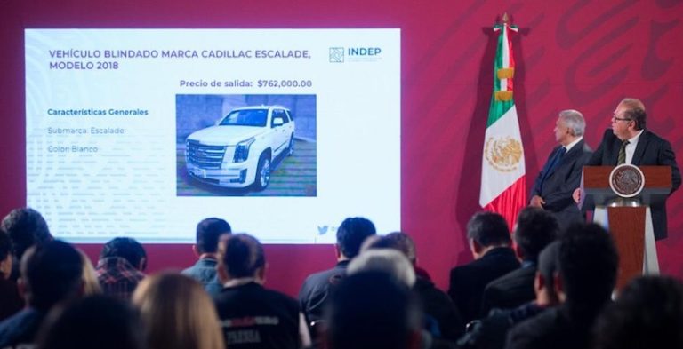 Indep invita a la octava subasta de bienes confiscados en Los Pinos