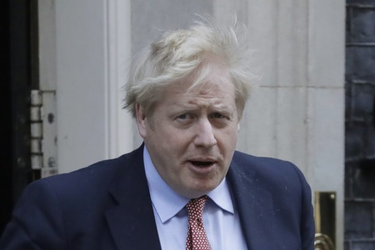 Johnson. Positivo por Covid. Foto:AP