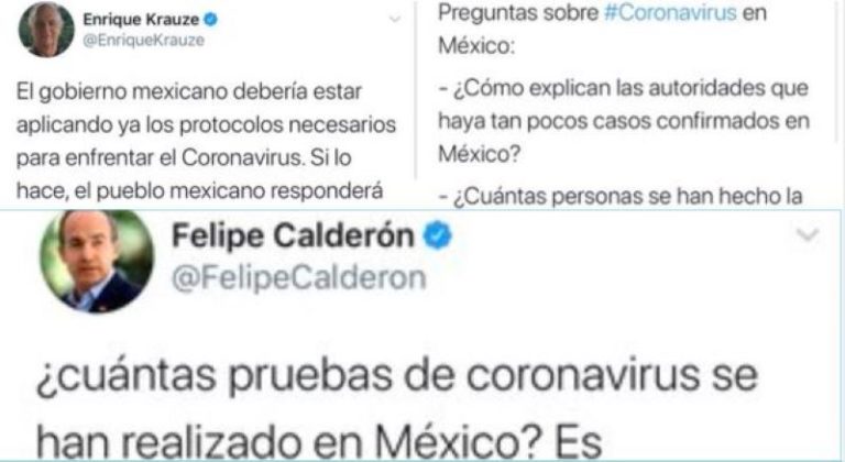 De feministas a epidemiólogos, Calderón y compañía desinforman