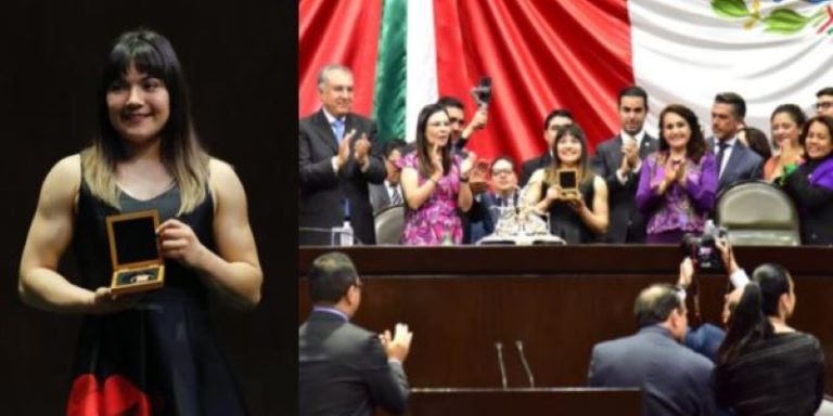 Reconocen a Alexa Moreno con la medalla al Mérito Deportivo