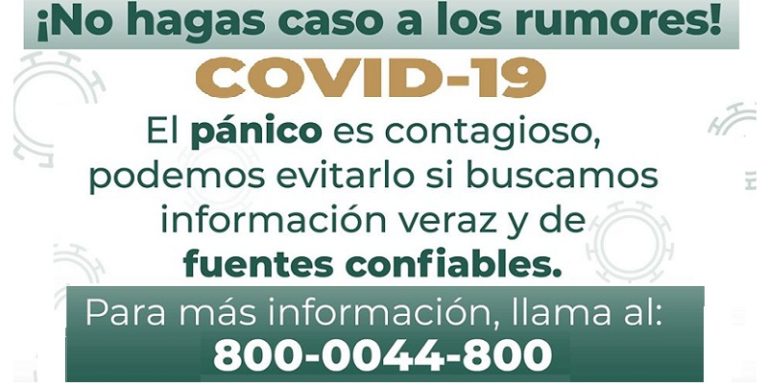 Salud pide compartir información verificada