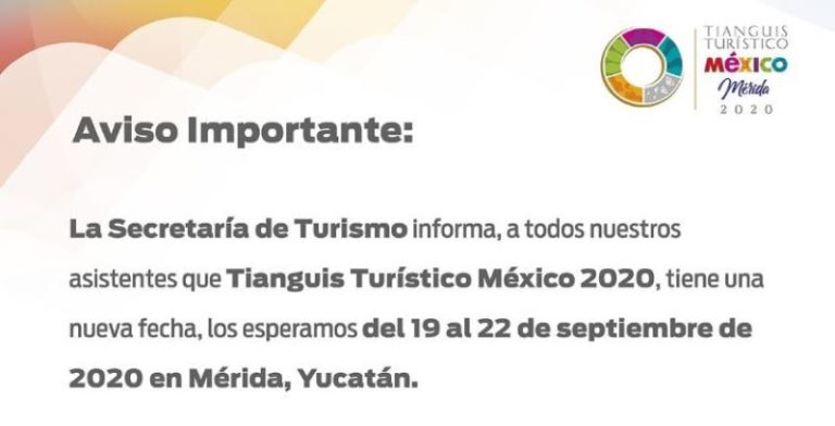 Posponen Tianguis Turístico para 'contribuir a la prevención' del Covid-19