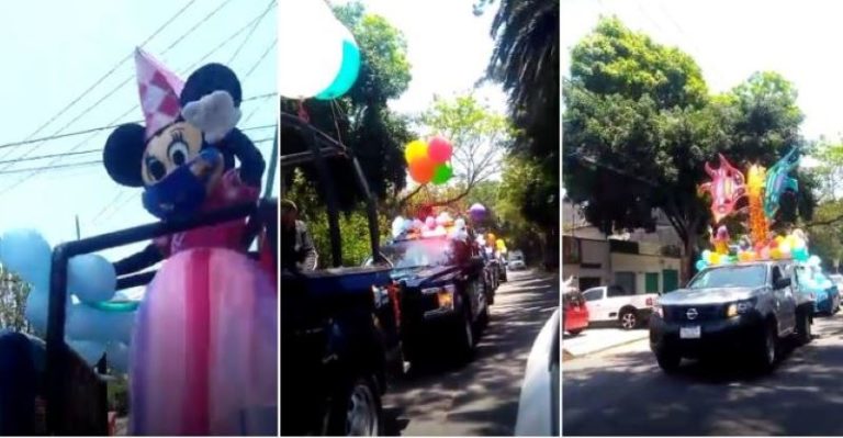 A bordo de sus patrullas, policías sorprenden a niños y niñas en la CDMX